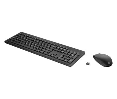 HP 235 Wireless Mouse Keyboard Combo - Black - US RUS Supply