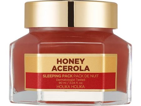 Naktinė veido kaukė Holika Holika Honey Sleeping Pack Acerola Honey HH20019731, 90 ml on Sale