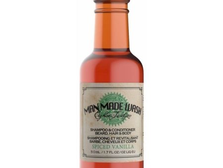 Daugiafunkcė priemonė vyrams 3 in 1: stiprinamasis šampūnas, kondicionierius ir kūno prausiklis viename 18.21 Man Made Wash Spiced Vanilla WSH2SVN, 50 ml Discount