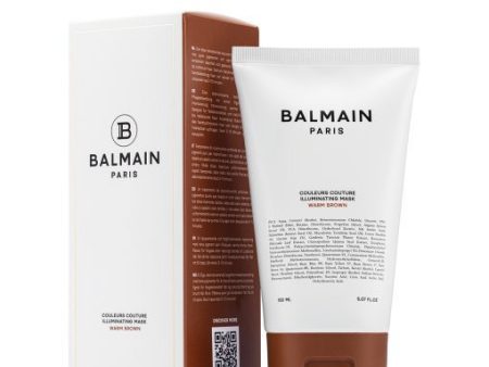 BALMAIN HAIR Tonuojanti plaukų kaukė šiltai ruda   Illuminating Warm Brown Hair Mask 150ml Hot on Sale