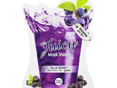 Lakštinė veido kaukė Holika Holika Juicy Mask Sheet Blueberry HH20011343, 20 ml on Sale