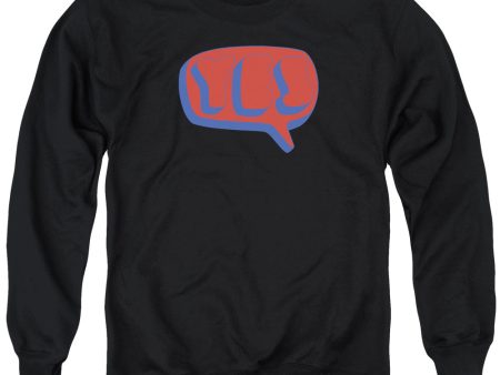 YES : WORD BUBBLE ADULT CREW SWEAT BLACK XL For Sale