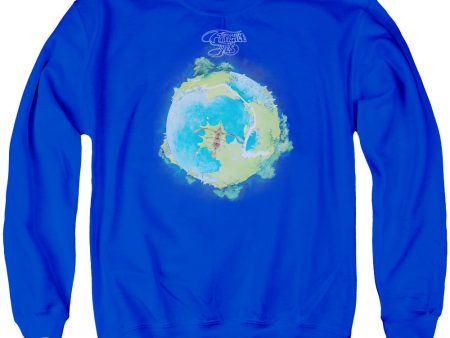 YES : FRAGILE COVER ADULT CREW SWEAT ROYAL BLUE 2X Hot on Sale