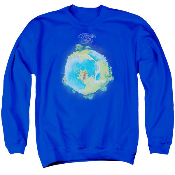 YES : FRAGILE COVER ADULT CREW SWEAT ROYAL BLUE 2X Hot on Sale