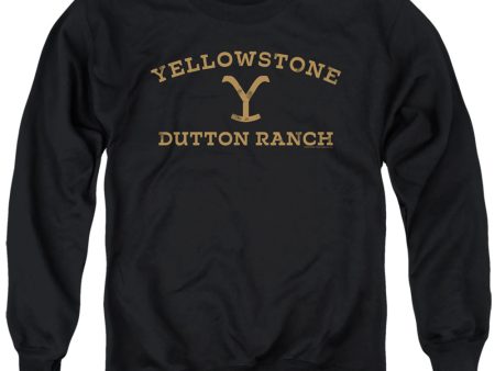 YELLOWSTONE : ARCHED LOGO ADULT CREW SWEAT Black XL Sale