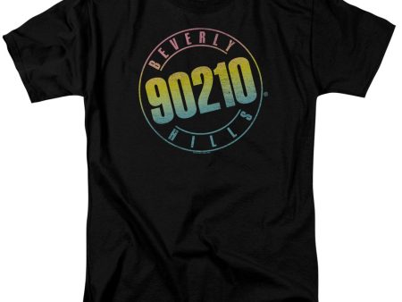 90210 : COLOR BLEND LOGO S\S ADULT 100% COTTON 18\1 T-SHIRT Black 5X on Sale