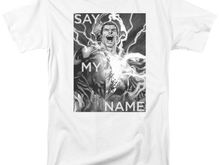 JUSTICE LEAGUE OF AMERICA : SAY MY NAME S\S ADULT 100% COTTON 18\1 T-SHIRT White XL Cheap