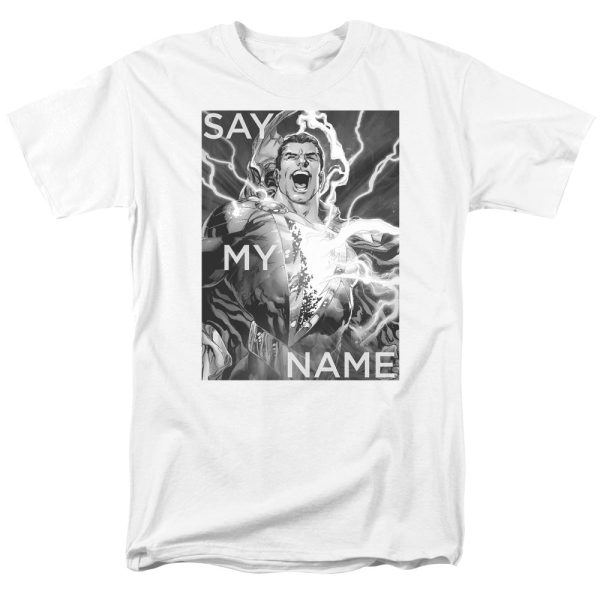 JUSTICE LEAGUE OF AMERICA : SAY MY NAME S\S ADULT 100% COTTON 18\1 T-SHIRT White XL Cheap