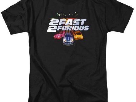 2 FAST 2 FURIOUS : LOGO S\S ADULT 100% COTTON 18\1 T-SHIRT BLACK 6X Supply