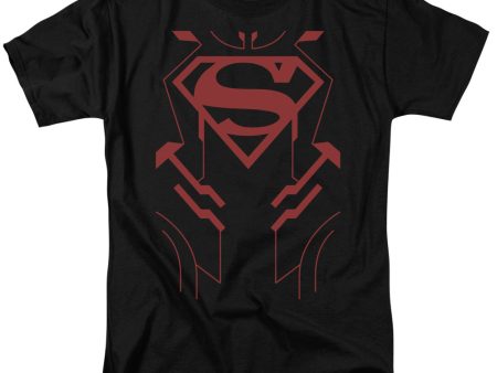 JUSTICE LEAGUE OF AMERICA : SUPERBOY S\S ADULT 100% COTTON 18\1 T-SHIRT Black 3X Cheap