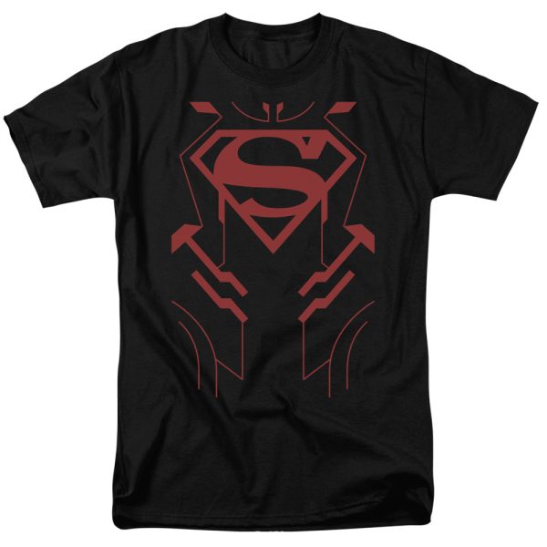 JUSTICE LEAGUE OF AMERICA : SUPERBOY S\S ADULT 100% COTTON 18\1 T-SHIRT Black 2X For Cheap