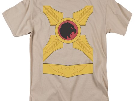 JUSTICE LEAGUE OF AMERICA : HAWKMAN S\S ADULT 100% COTTON 18\1 T-SHIRT Sand 3X Sale