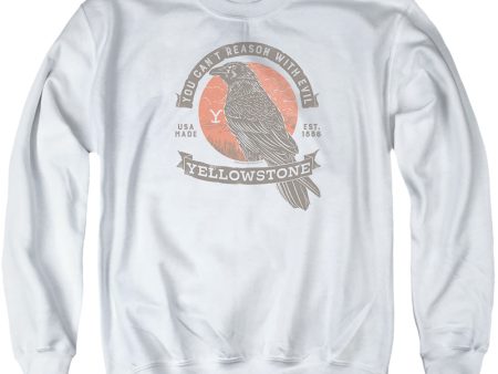 YELLOWSTONE : EVIL BIRD ADULT CREW SWEAT White 3X Online Sale