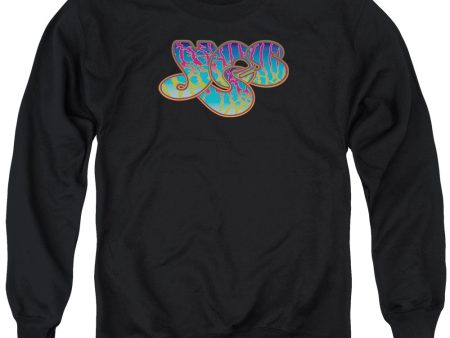 YES : LOGO ADULT CREW SWEAT BLACK 2X Cheap