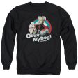 ZOOLANDER : OBEY MY DOG ADULT CREW NECK SWEATSHIRT BLACK XL Cheap