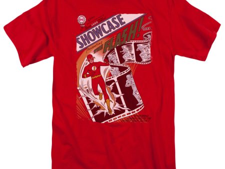 JUSTICE LEAGUE OF AMERICA : SHOWCASE #4 COVER S\S ADULT 100% COTTON 18\1 T-SHIRT RED XL Online Hot Sale