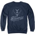 YELLOWSTONE : REVENGE SKULL ADULT CREW SWEAT Navy SM Online now